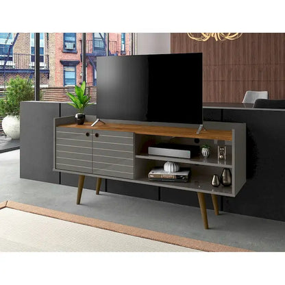 Manhattan Comfort Bogart Mid Century Modern Media Cabinet Console