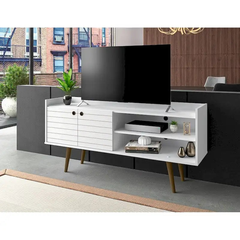 Manhattan Comfort Bogart Mid Century Modern Media Cabinet Console