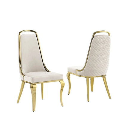 Best Quality Furniture Velvet Side Chairs (Set of 2)