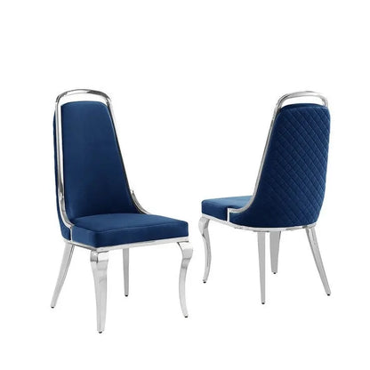 Best Quality Furniture Velvet Side Chairs (Set of 2)