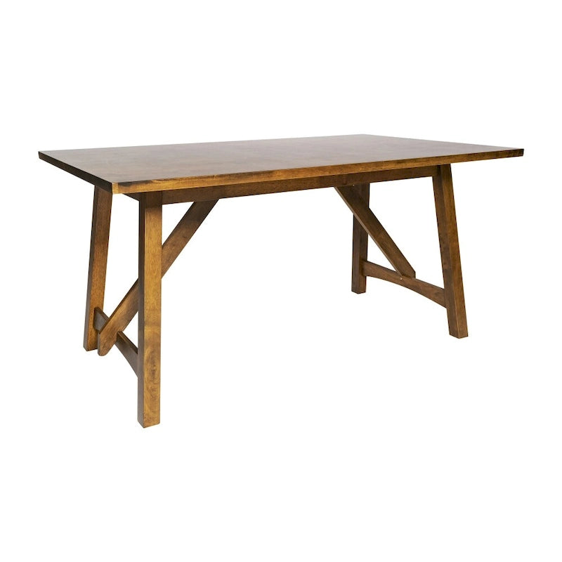 Solid Wood Commercial Grade Trestle Base Dining Table