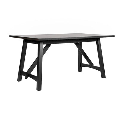 Solid Wood Commercial Grade Trestle Base Dining Table