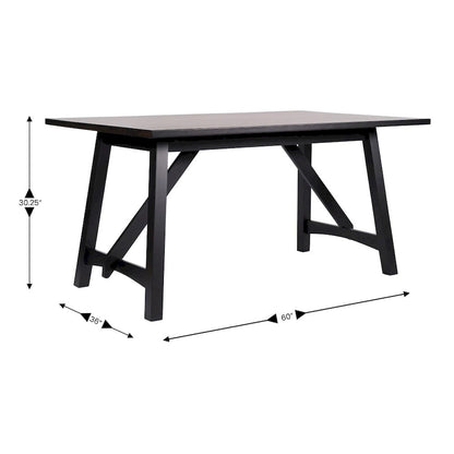 Solid Wood Commercial Grade Trestle Base Dining Table