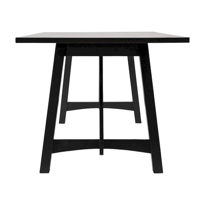 Solid Wood Commercial Grade Trestle Base Dining Table