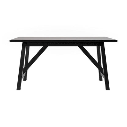 Solid Wood Commercial Grade Trestle Base Dining Table