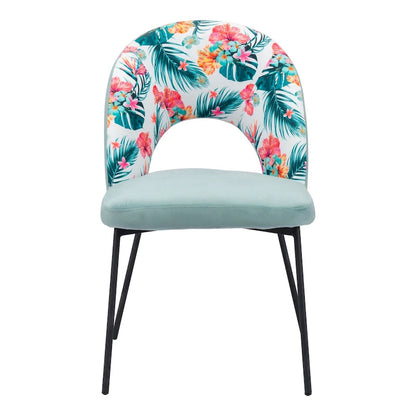 Current Creek Dining Chair (Set of 2) Multicolor Print & Green - 54 x 84