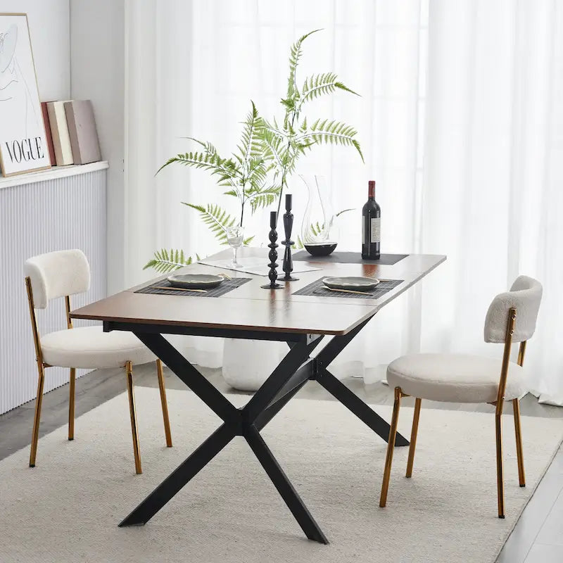 Set of 2 mid-century modern dining chairs