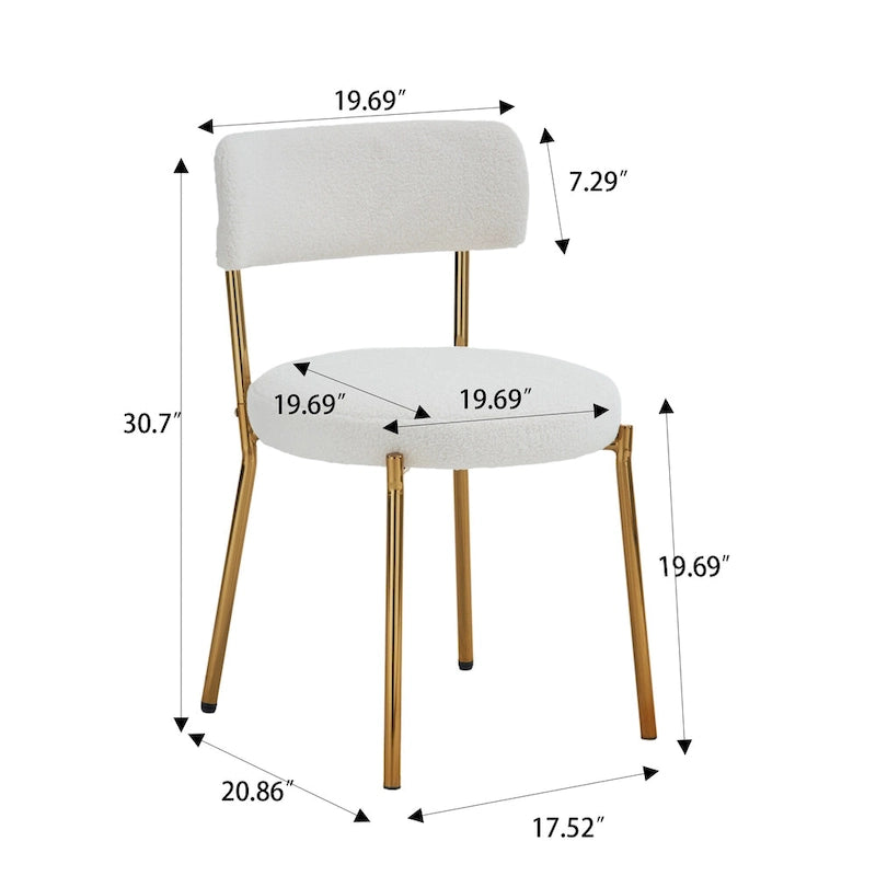 Set of 2 mid-century modern dining chairs