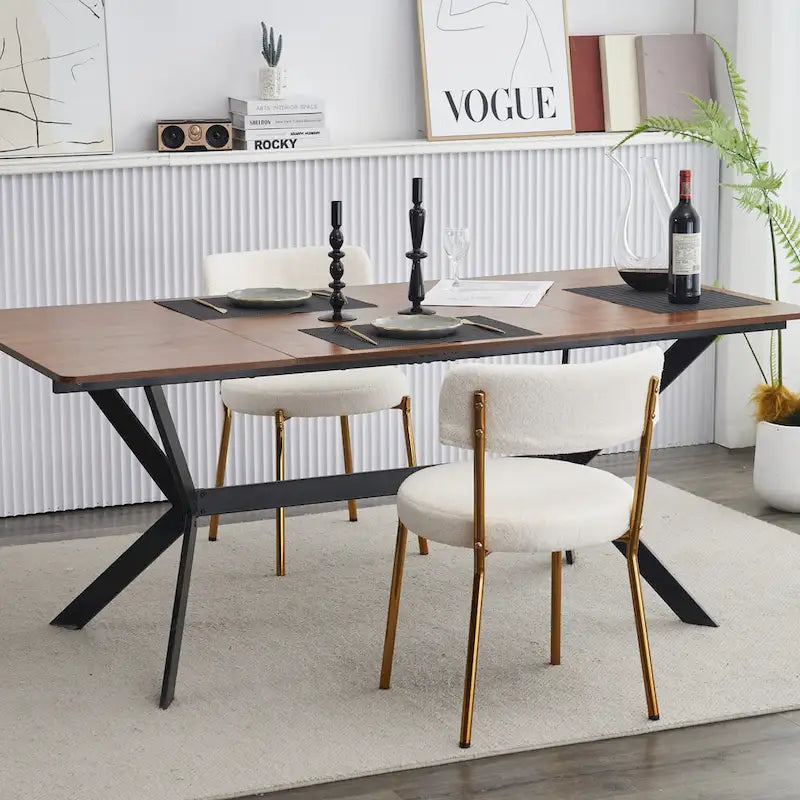 Set of 2 mid-century modern dining chairs