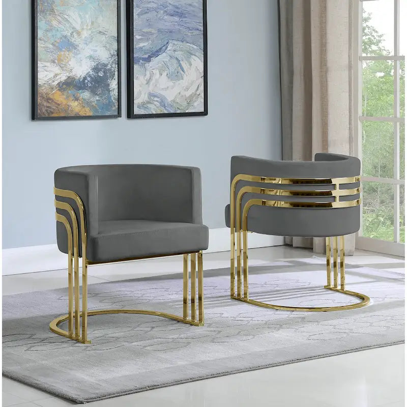 Best Quality Furniture Accent 1-Chair with Gold Base (Single)