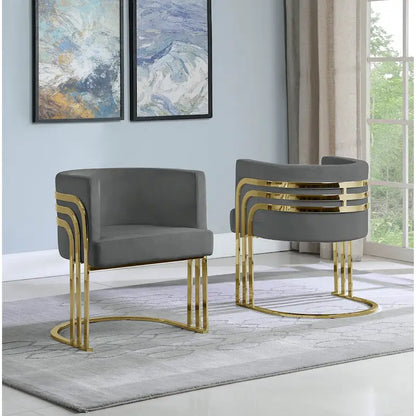 Best Quality Furniture Accent 1-Chair with Gold Base (Single)