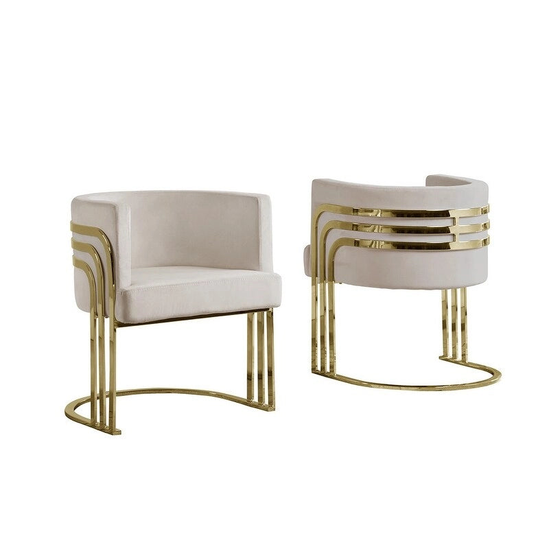 Best Quality Furniture Accent 1-Chair with Gold Base (Single)