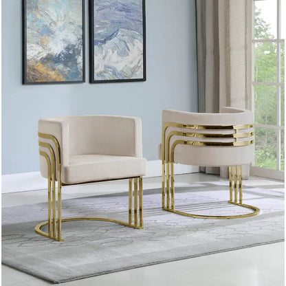 Best Quality Furniture Accent 1-Chair with Gold Base (Single)