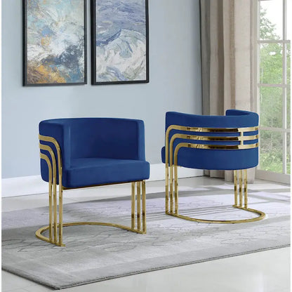 Best Quality Furniture Accent 1-Chair with Gold Base (Single)