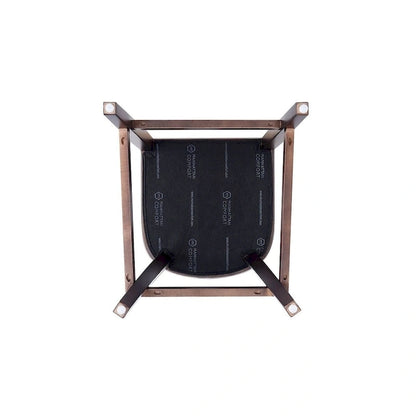 Manhattan Comfort Emperor 41 in. Walnut Beech Wood Bar Stool (Set of 3)