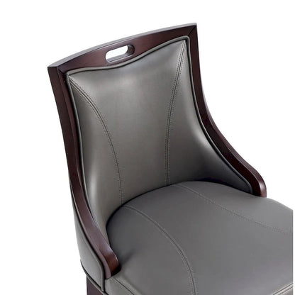 Manhattan Comfort Emperor 41 in. Walnut Beech Wood Bar Stool (Set of 3)