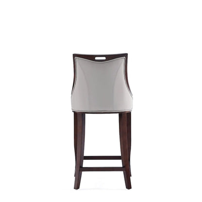 Manhattan Comfort Emperor 41 in. Walnut Beech Wood Bar Stool (Set of 3)