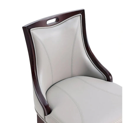 Manhattan Comfort Emperor 41 in. Walnut Beech Wood Bar Stool (Set of 3)