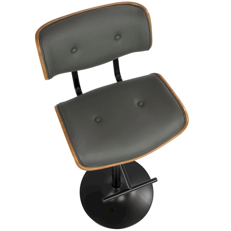 Carson Carrington Leksand Adjustable Bar Stool with Straight T Footrest (Set of 2)