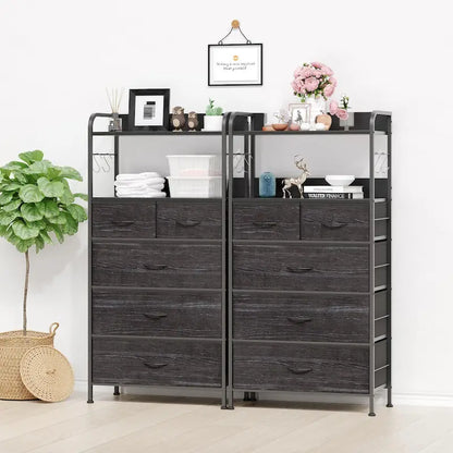 5 Drawers Dresser for Bedroom with Shelf