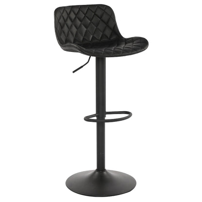 Faux Leather Adjustable Barstools Upholstered Counter Bar Pub Height Stools