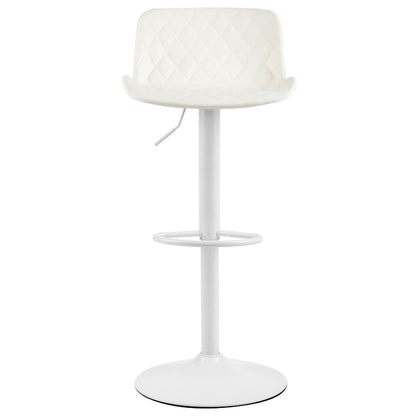 Faux Leather Adjustable Barstools Upholstered Counter Bar Pub Height Stools