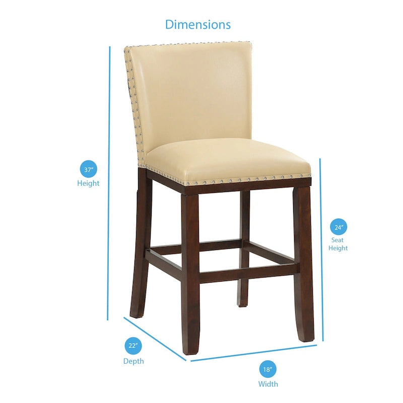 Toledo Upholstered Counter Stools (Set of 2) by Greyson Living