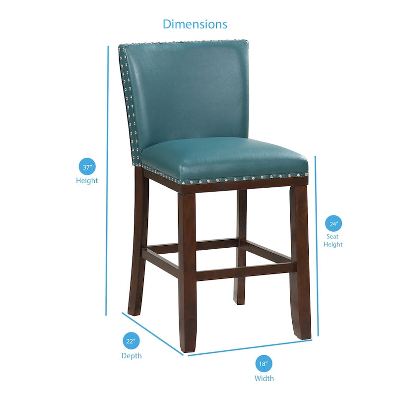 Toledo Upholstered Counter Stools (Set of 2) by Greyson Living