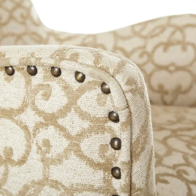 Madison Park Jenn Tan Arm Dining Chair (Set of 2) - 25w x 26.5d x 39.75h(2)