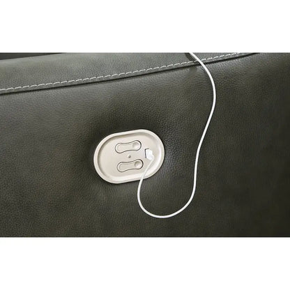 Signature Design by Ashley Center Line Dark Gray 7-Piece Power Reclining Sectional - 138.25W x 138.25D x 35H