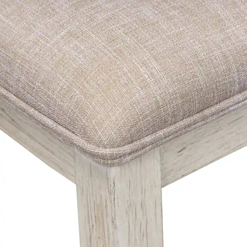 Farmhouse Reimagined Antique White 7 Piece Trestle Table Set