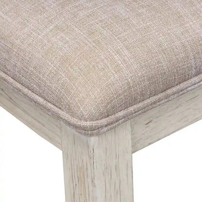 Farmhouse Reimagined Antique White 7 Piece Trestle Table Set