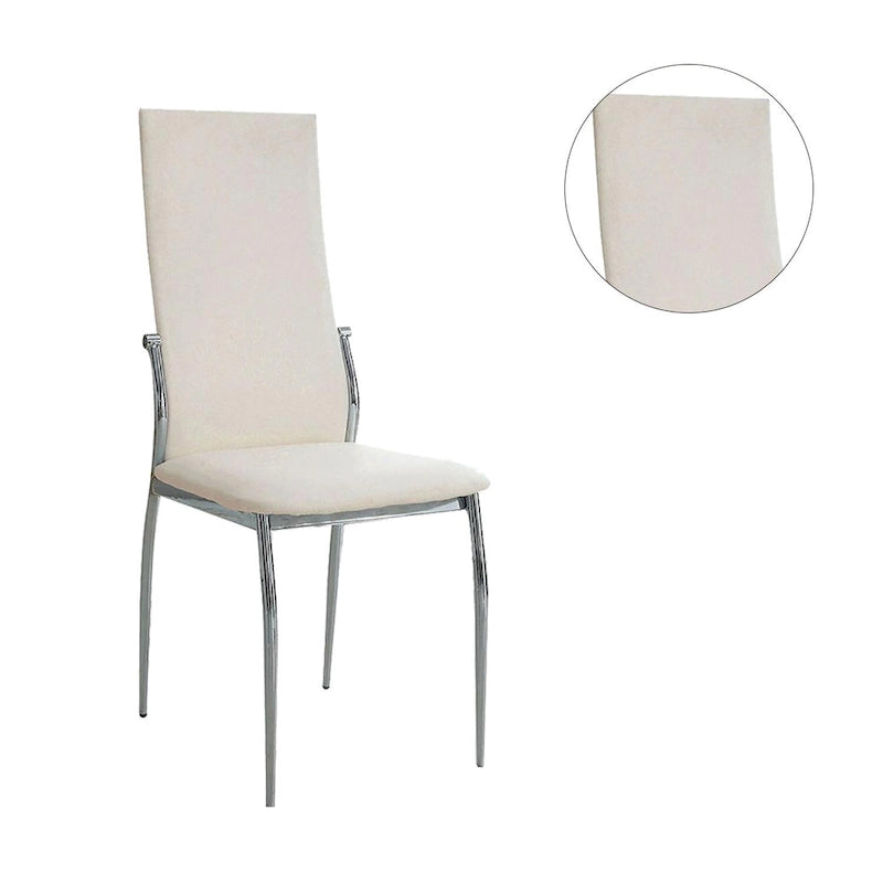 Set of 2 Leatherette Dining Side Chair