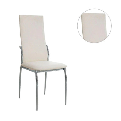 Set of 2 Leatherette Dining Side Chair