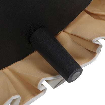 Gracewood Hollow Baruti Tufted Cocktail Ottoman with Pleated Skirt