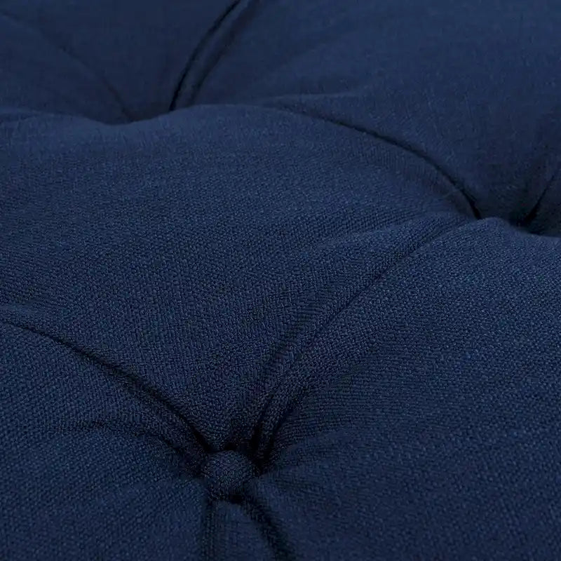 Gracewood Hollow Baruti Tufted Cocktail Ottoman with Pleated Skirt