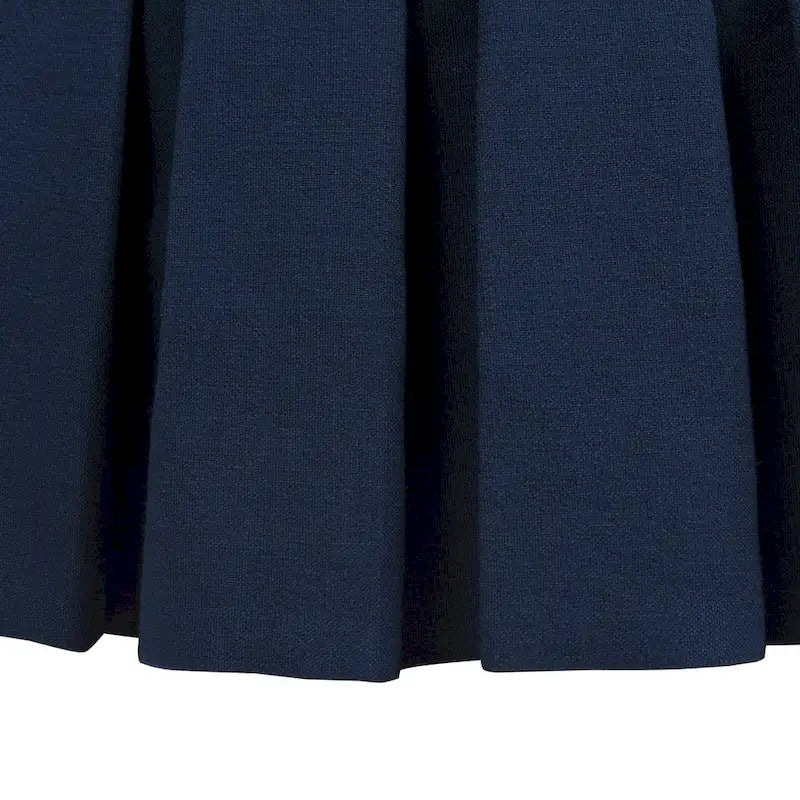 Gracewood Hollow Baruti Tufted Cocktail Ottoman with Pleated Skirt