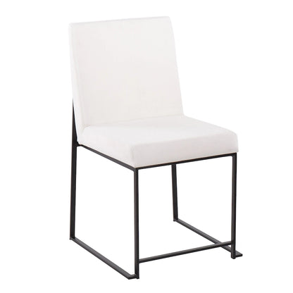Strick & Bolton Forrest Black High Back Upholstered Dining Chair (Set of 2)