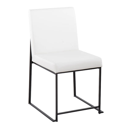 Strick & Bolton Forrest Black High Back Upholstered Dining Chair (Set of 2)