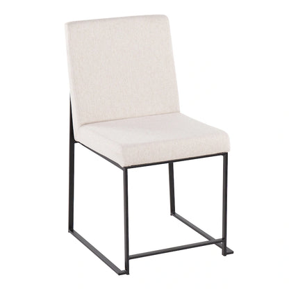 Strick & Bolton Forrest Black High Back Upholstered Dining Chair (Set of 2)