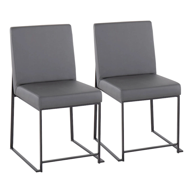 Strick & Bolton Forrest Black High Back Upholstered Dining Chair (Set of 2)