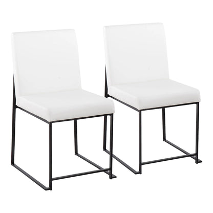 Strick & Bolton Forrest Black High Back Upholstered Dining Chair (Set of 2)