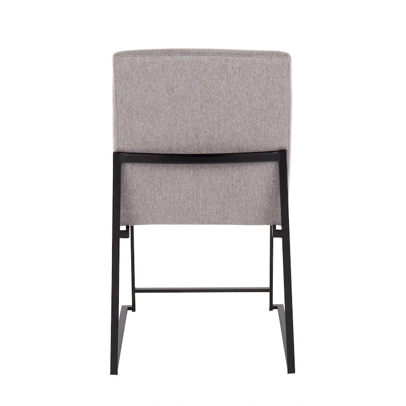 Strick & Bolton Forrest Black High Back Upholstered Dining Chair (Set of 2)
