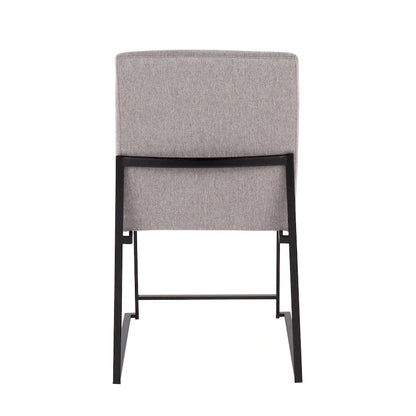 Strick & Bolton Forrest Black High Back Upholstered Dining Chair (Set of 2)