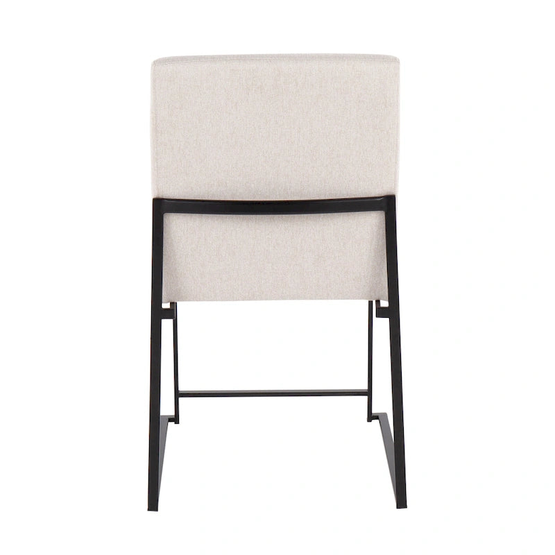 Strick & Bolton Forrest Black High Back Upholstered Dining Chair (Set of 2)