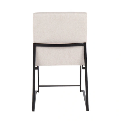 Strick & Bolton Forrest Black High Back Upholstered Dining Chair (Set of 2)