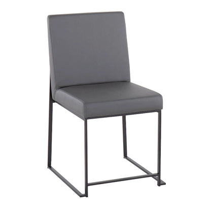 Strick & Bolton Forrest Black High Back Upholstered Dining Chair (Set of 2)