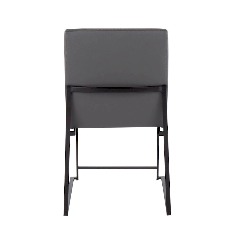 Strick & Bolton Forrest Black High Back Upholstered Dining Chair (Set of 2)