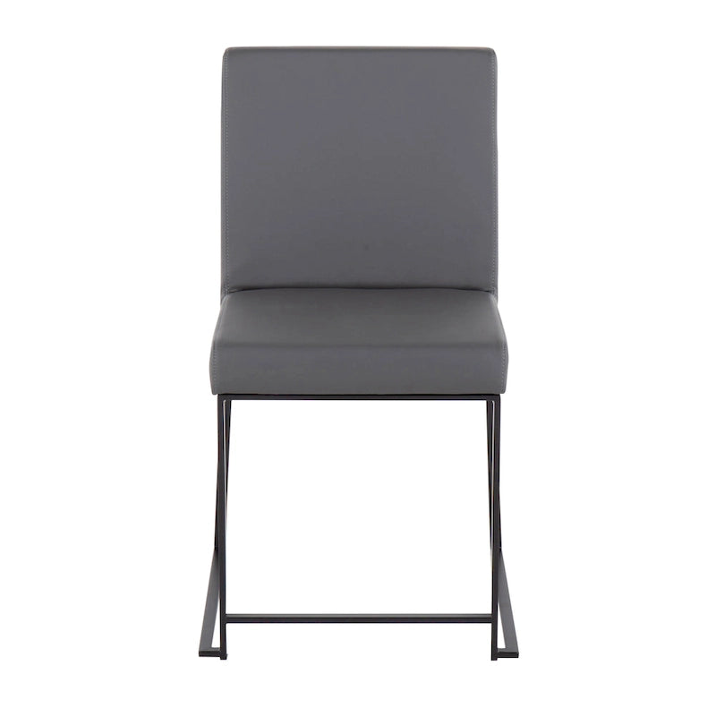 Strick & Bolton Forrest Black High Back Upholstered Dining Chair (Set of 2)
