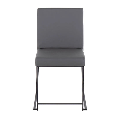 Strick & Bolton Forrest Black High Back Upholstered Dining Chair (Set of 2)